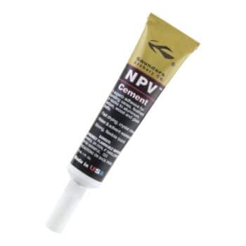 Tube de colle Saunders NPV 1 oz sur fond blanc